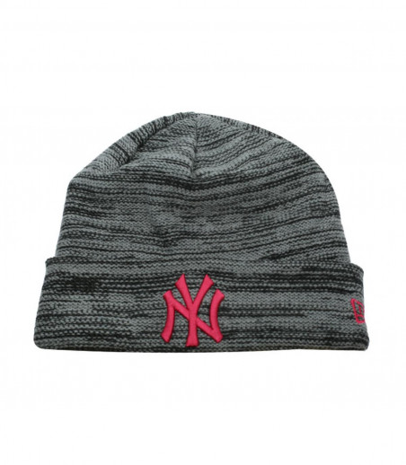 Wmns NY Marl Knit gray beetroot New Era